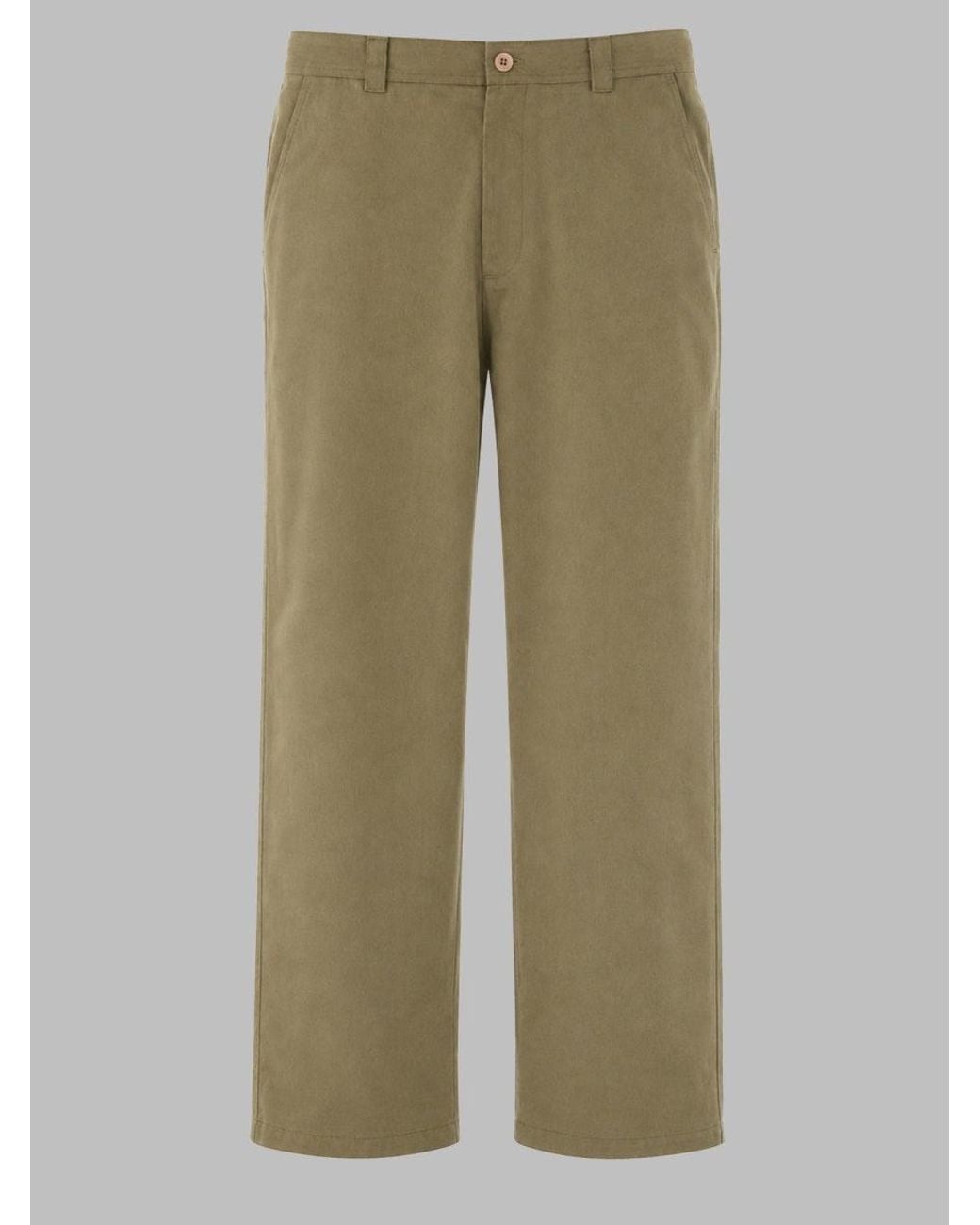 A.P.C. Green Chino Trousers Dan Cotton for men