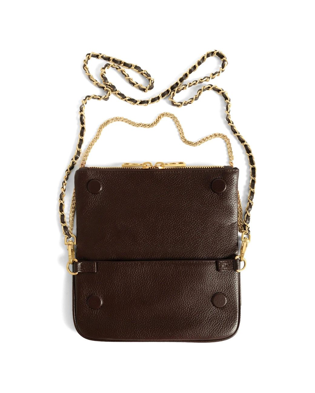 Zadig & Voltaire Brown Rock Nano Grained Leather