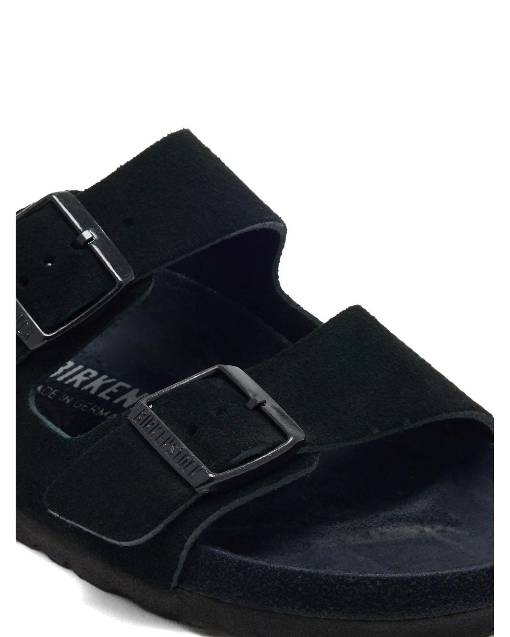 Birkenstock Black Arizona Exq, Suede Leather