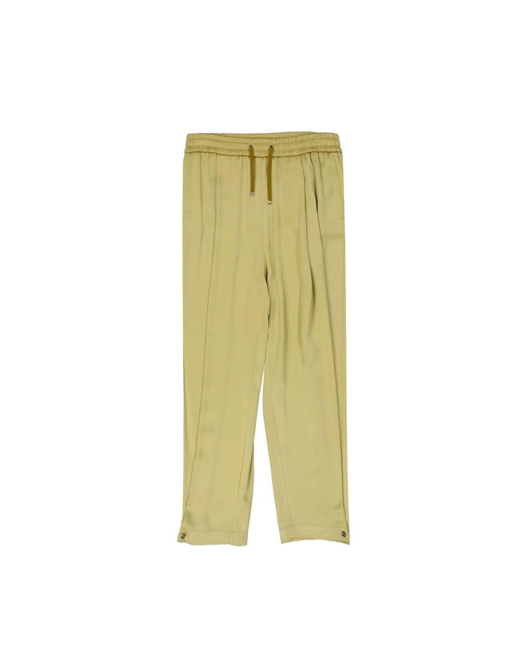 Herno Satijnen Wijde Broek in het Green