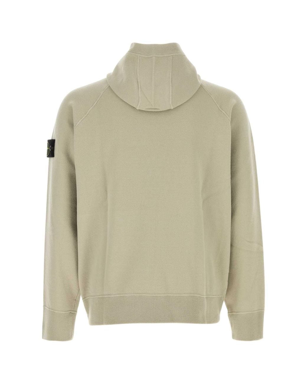 Stone Island Natural Solid Zip Up Hoodie