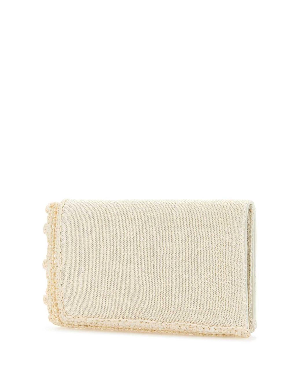 J.W. Anderson Natural Ivory Crochet Clutch