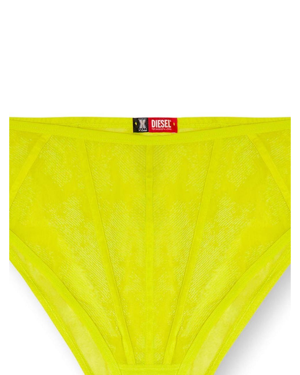 Diesel X Fenty By Rihanna Yellow C-Mesh-High-Waist-Brief Mutan