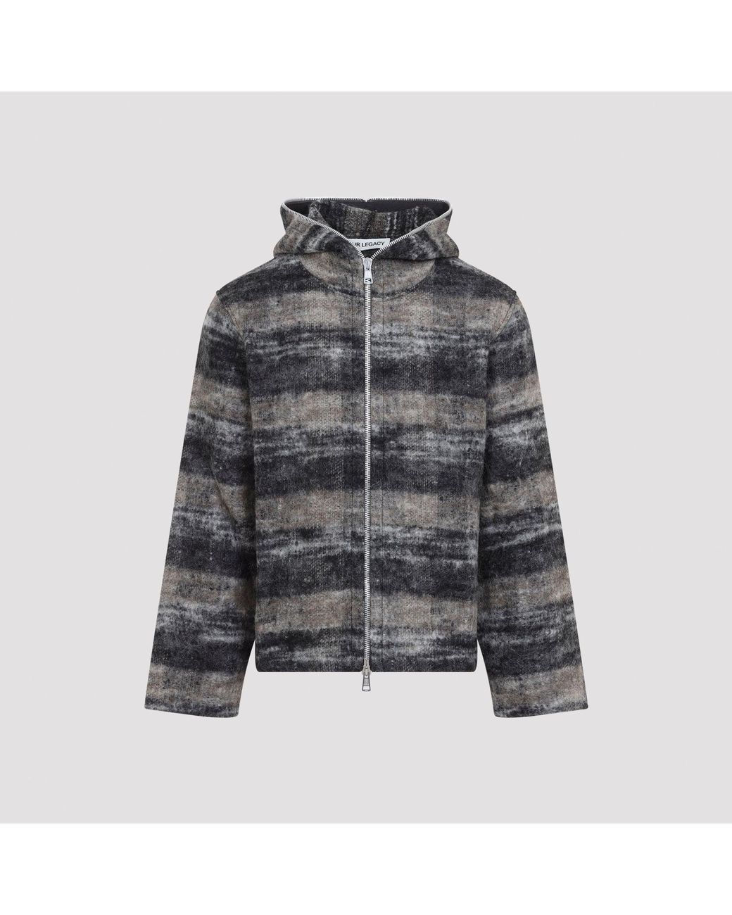 Our Legacy Gray Full Zip Hoodie for men