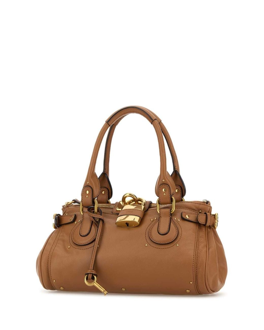 Chloé Brown Camel Leather Paddington Shoulder Bag