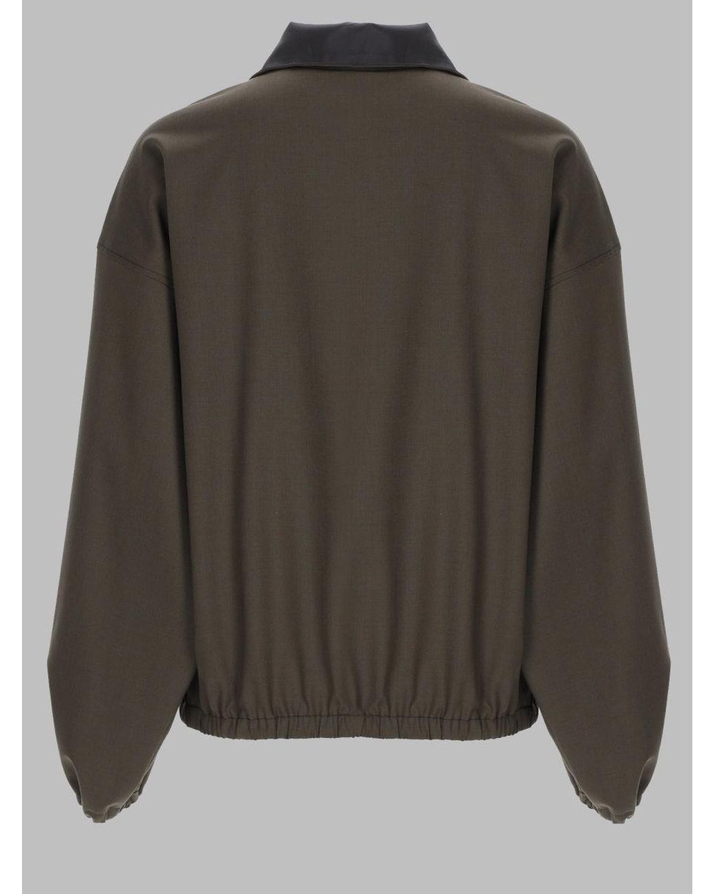 Alysi Gray Half-Zip Pullover Jacket