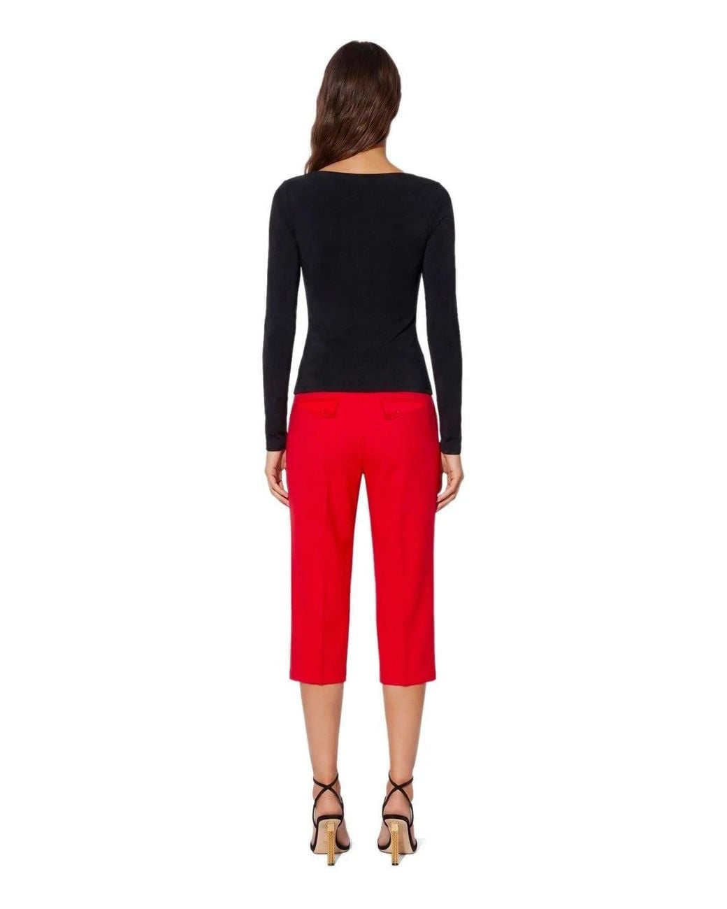Elisabetta Franchi Black Top With Logo