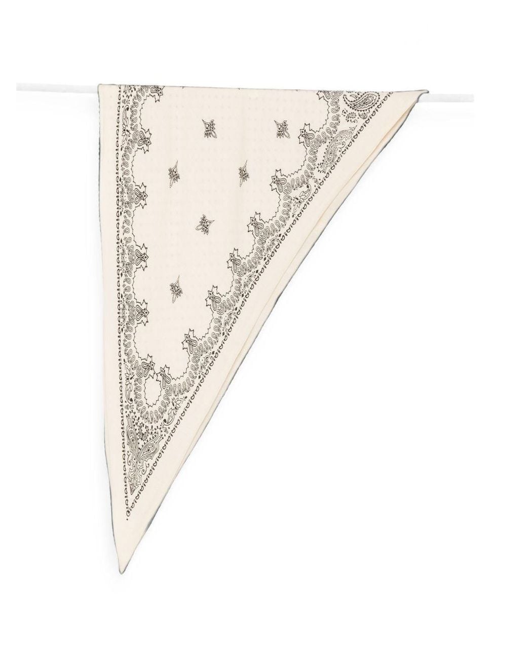 Destin White Printed Bandana Foulard