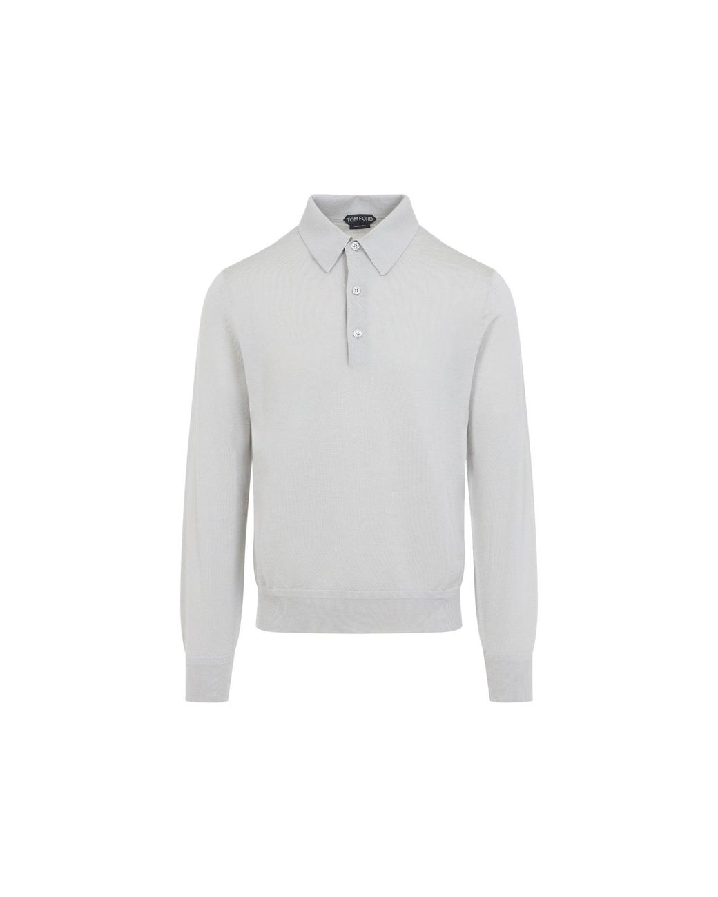 Tom Ford White Cashmere Silk Polo for men