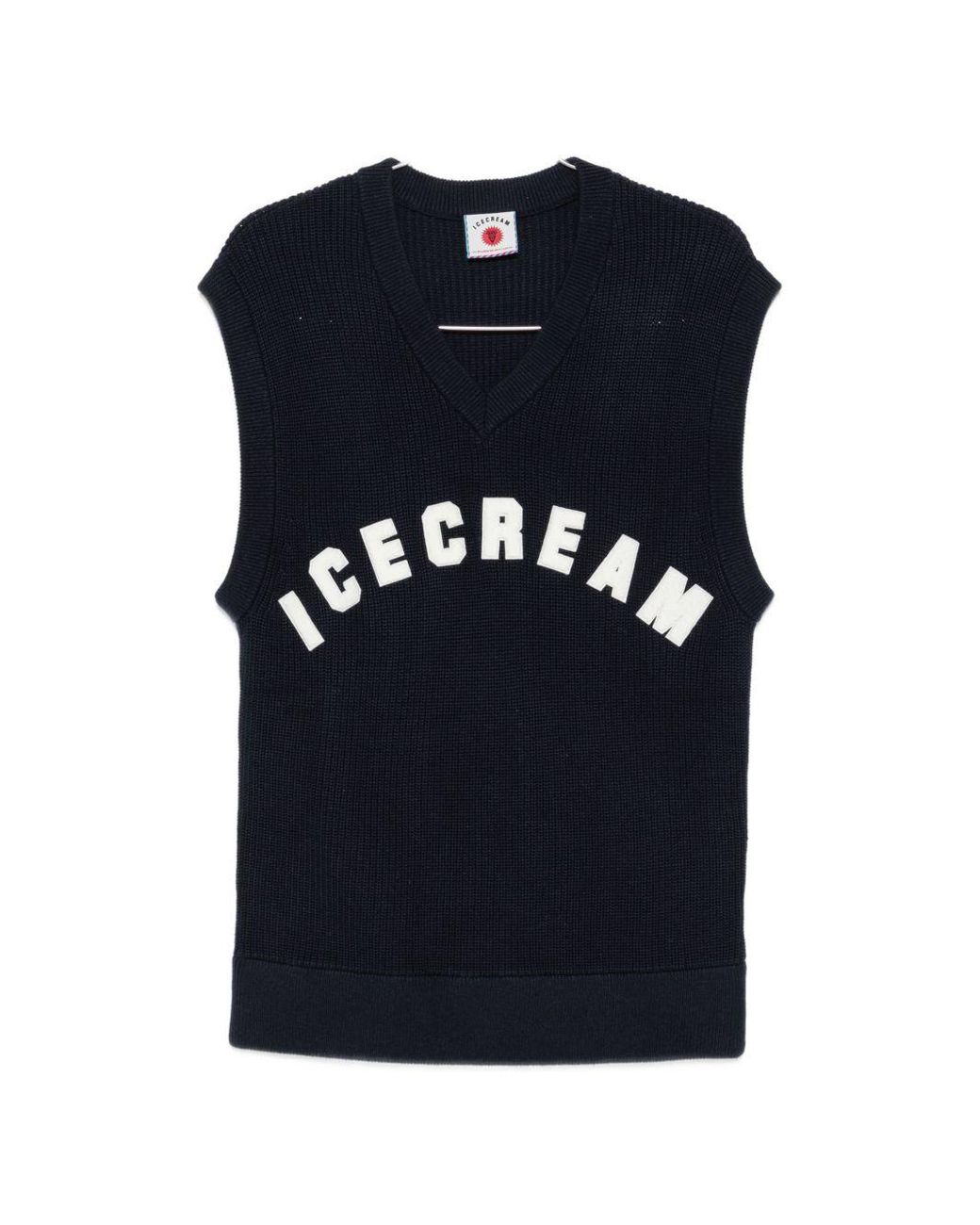 ICECREAM Blue Wool Blend Vest