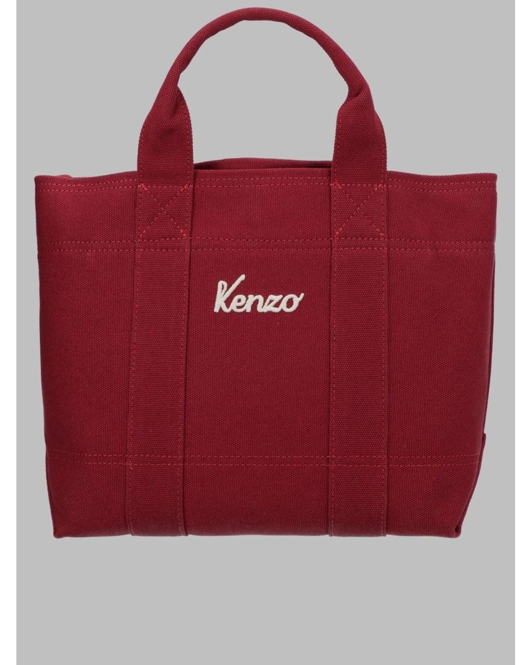 KENZO Red Cotton Mini Handbag