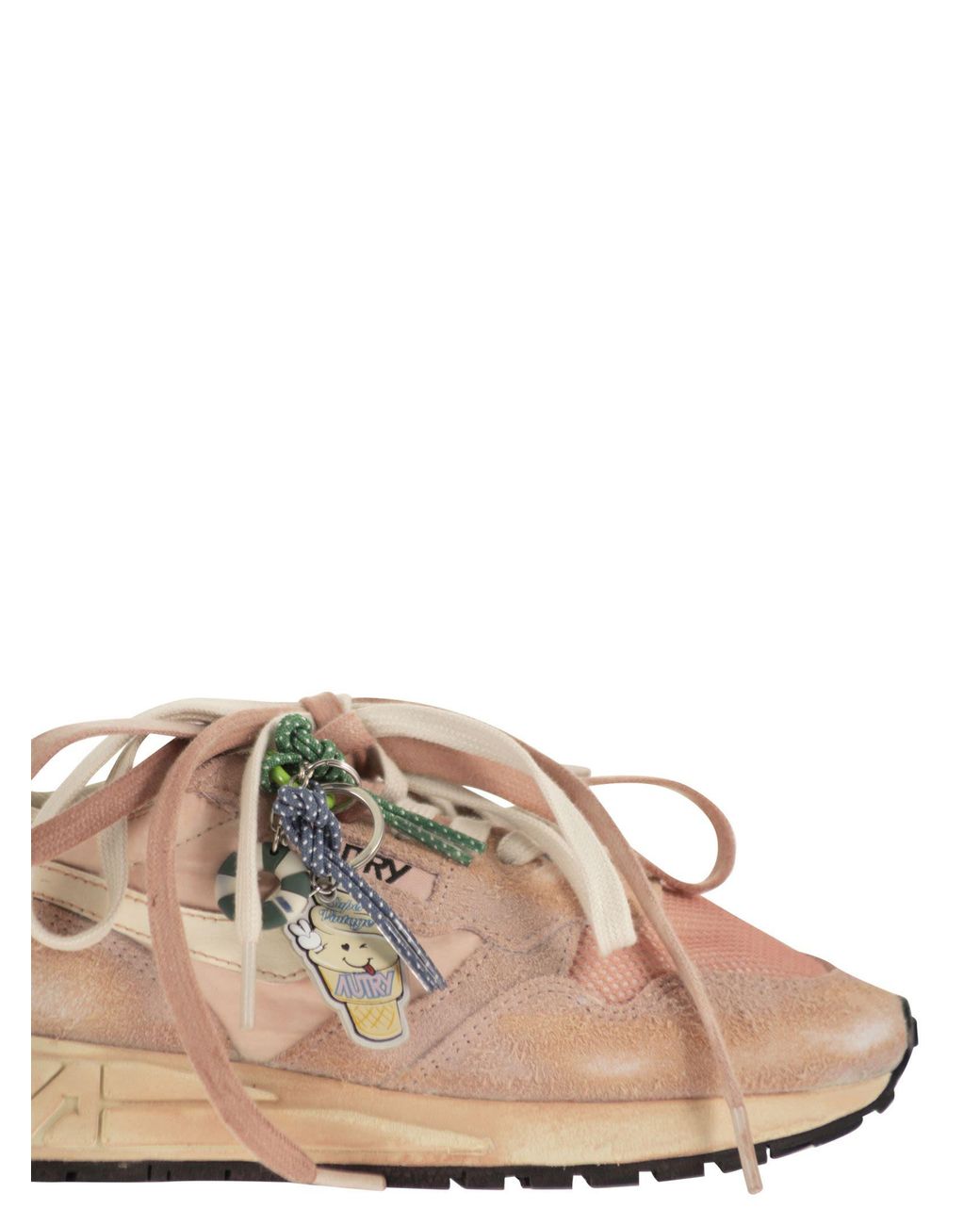 Autry Pink Rellwind Super Vintage Trainer