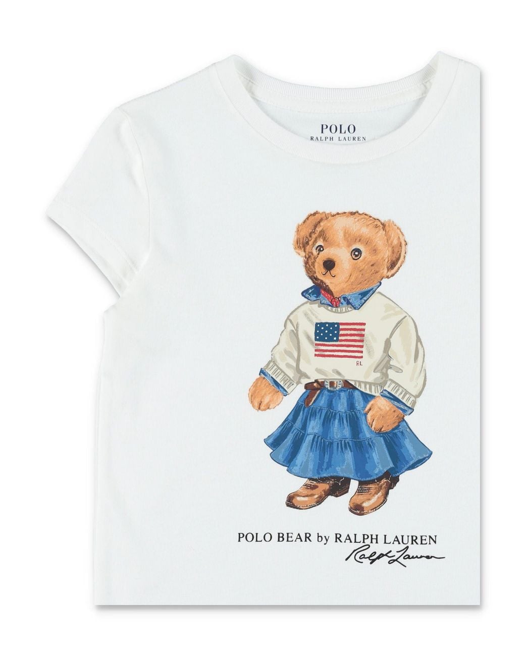 Polo Ralph Lauren White Girls' 100% Cotton Polo Shirt