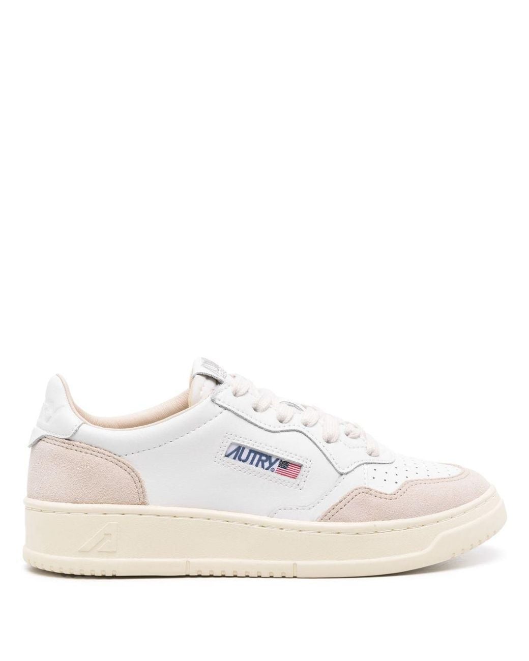 Autry White Medialist Low Sneakers