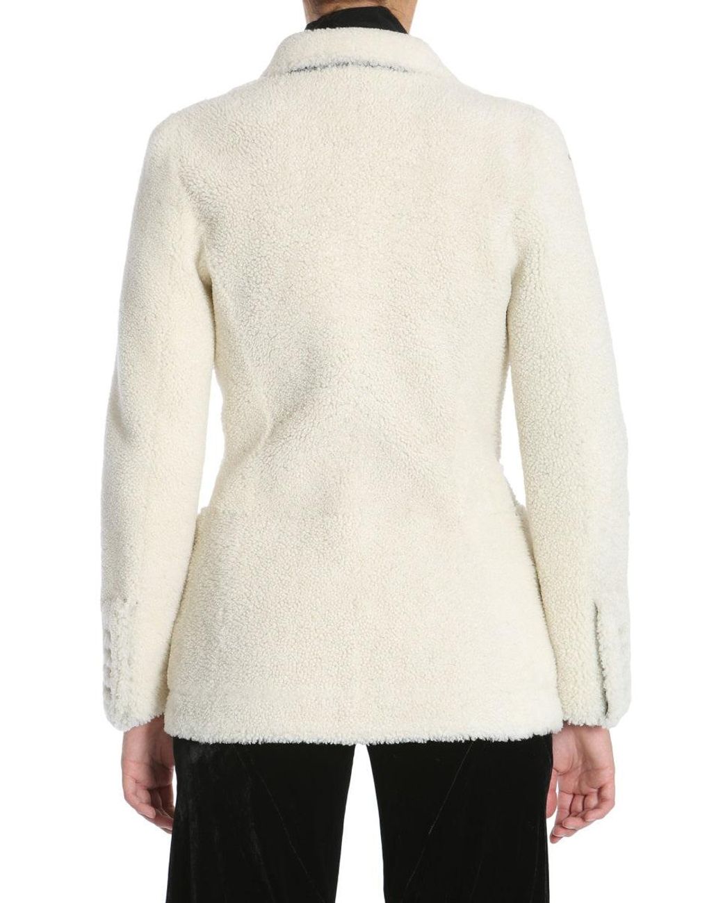 McQueen Natural Wool Felt Double-Breasted Coat