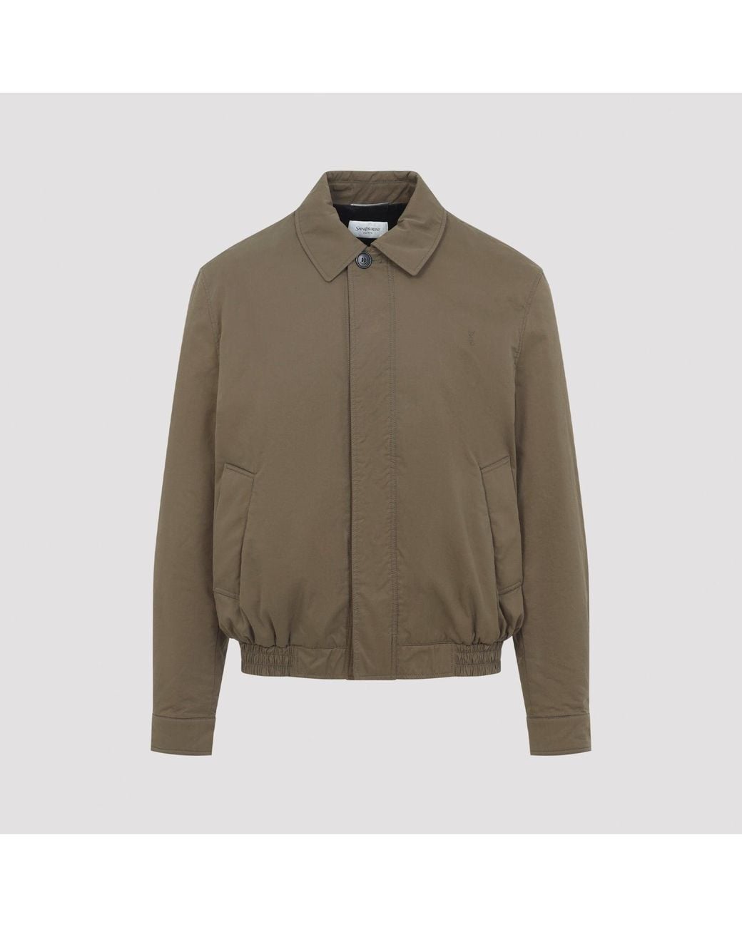 Cotton Jacket Saint Laurent de hombre de color Green