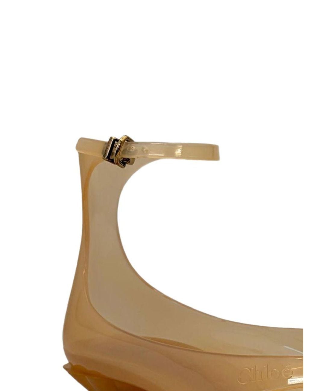 Chloé Metallic Jelly Thong Sandals