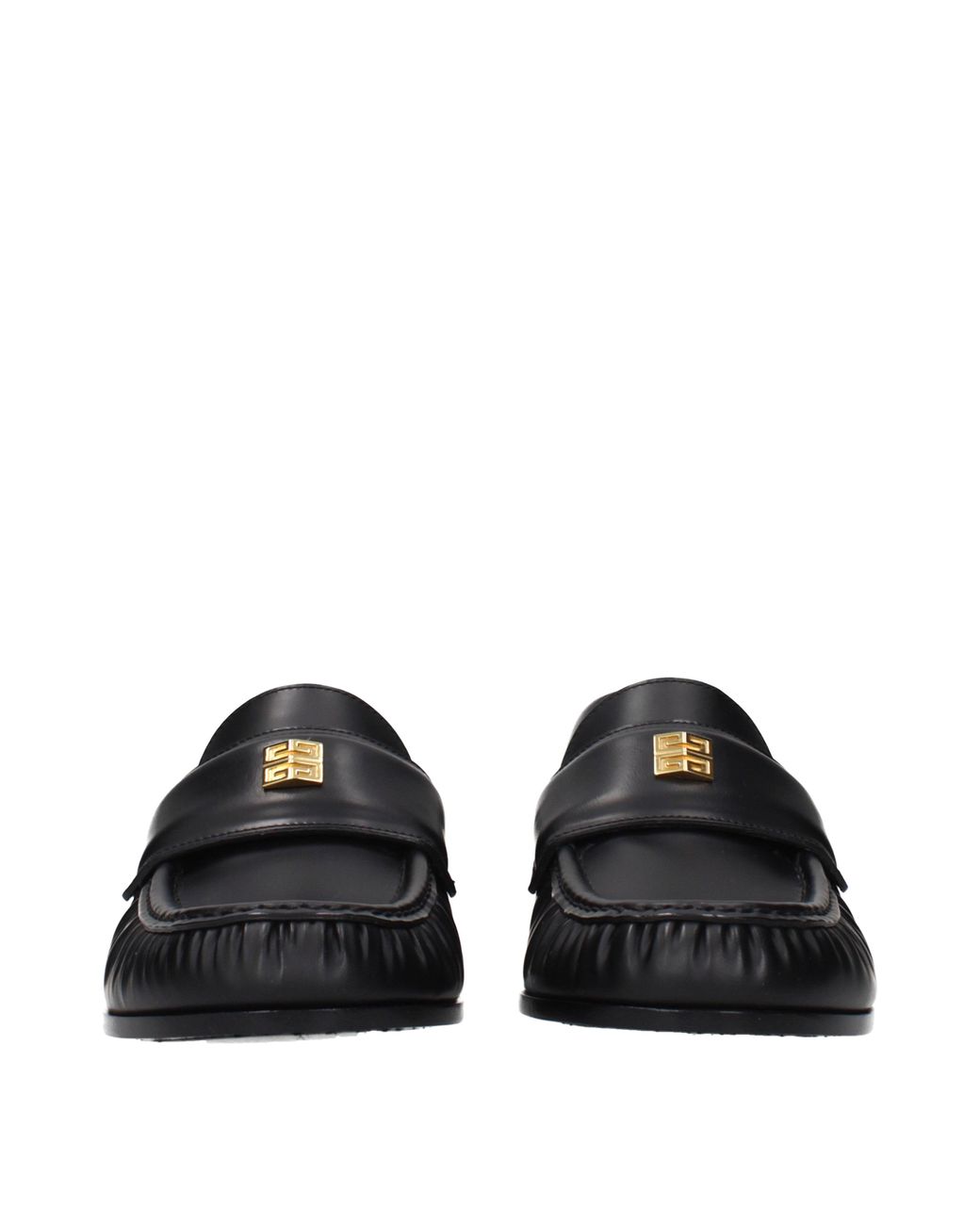 Givenchy Black Loafers 4G Leather