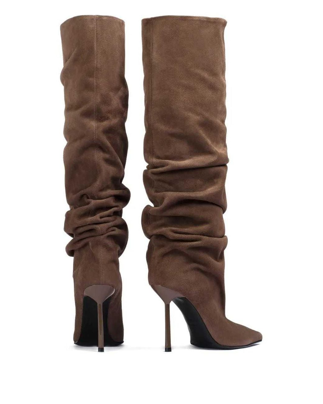 Le Silla Brown Bella 100Mm Suede Boots