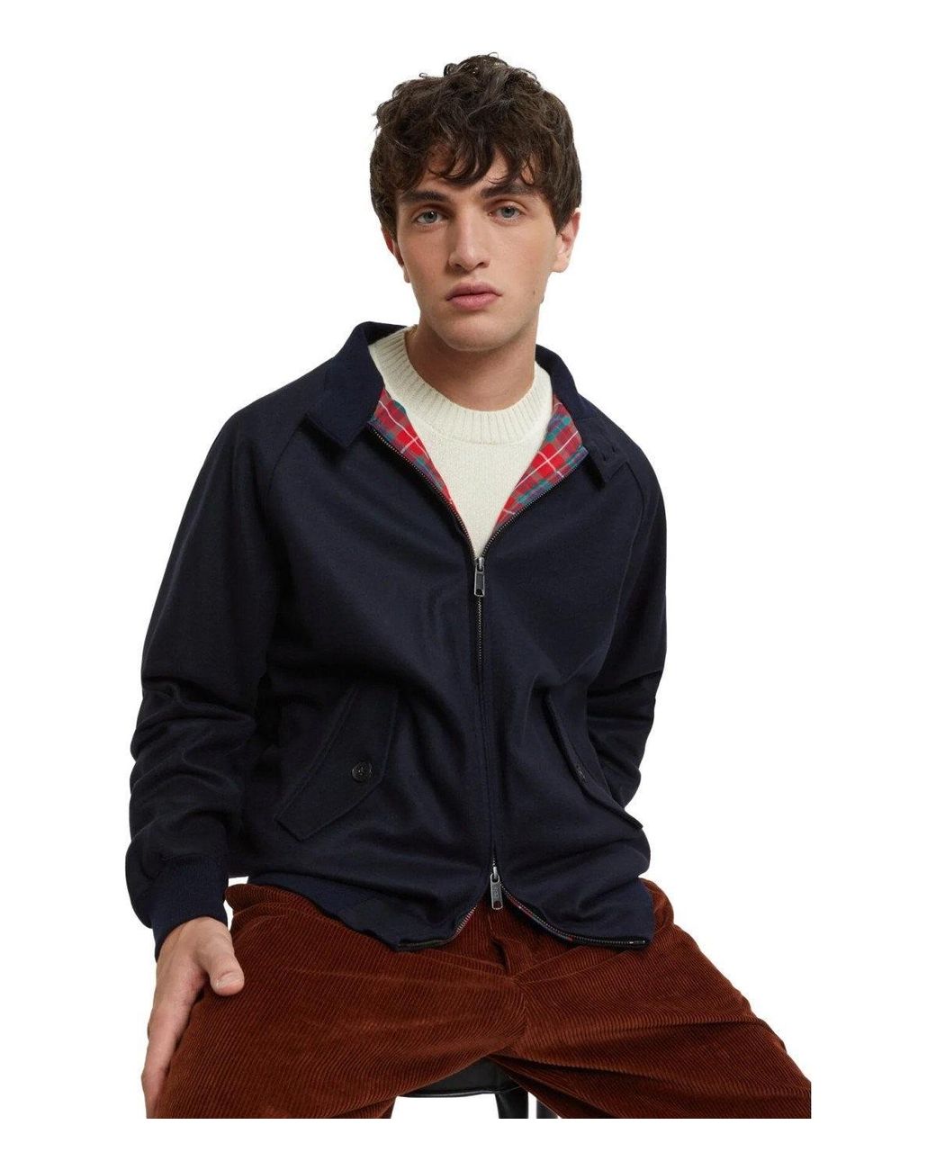 Baracuta Blue Melton 69 Deep Bomber Jacket for men