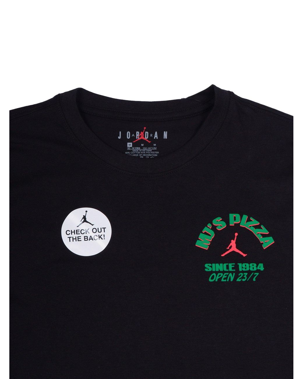 Nike Black Jdb Mj Brand Pizza Ss Tee