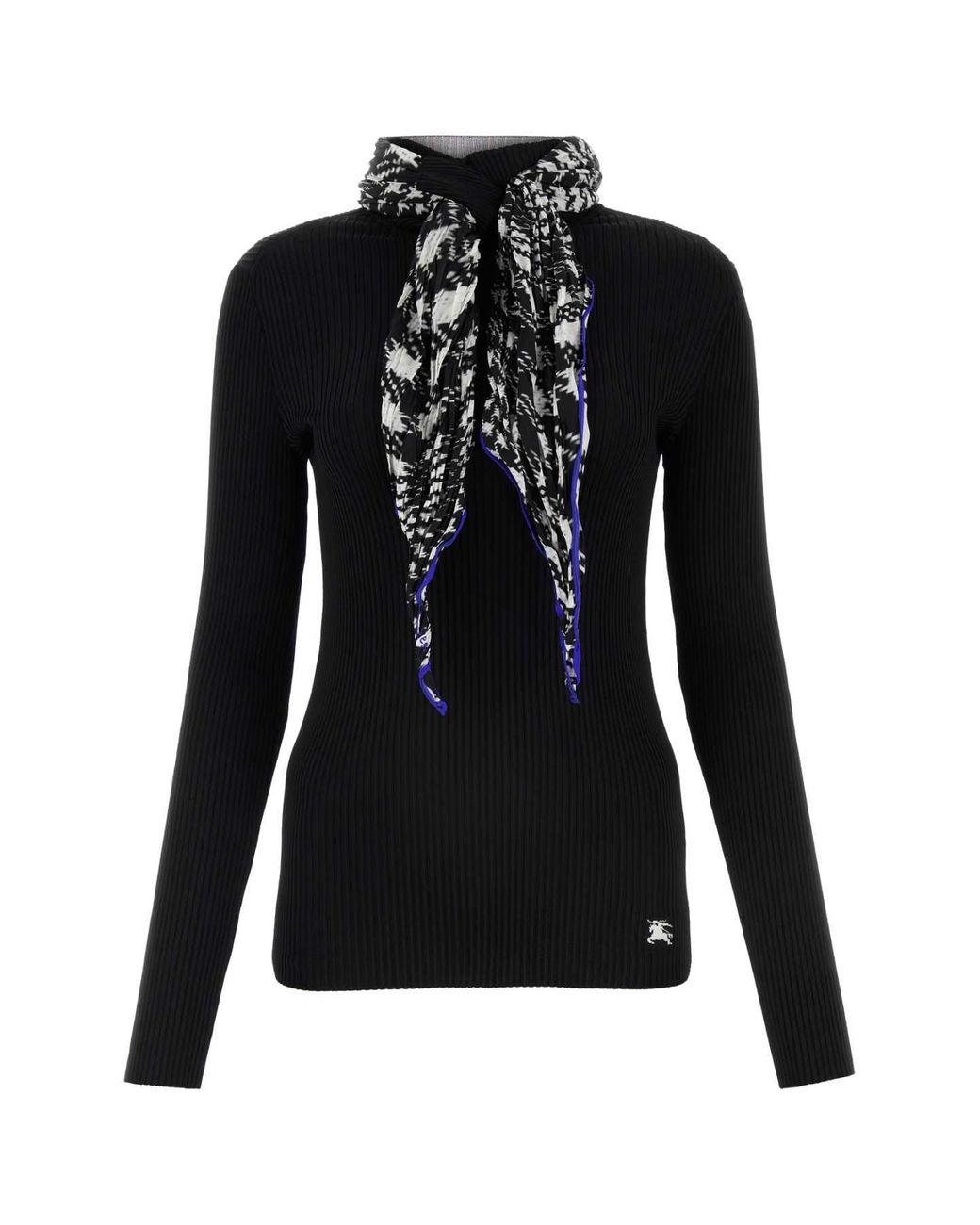 Burberry Black Viscose Blend Sweater
