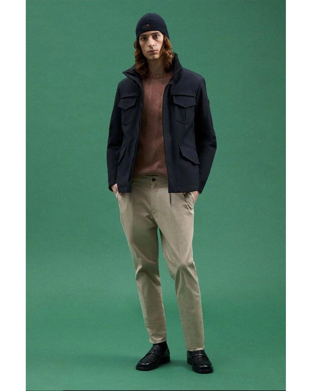 Peuterey Black Technical Nylon Zip-Up Jacket
