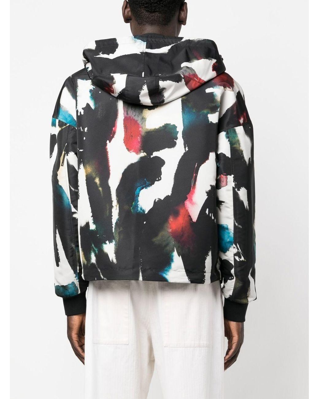 McQueen Alexander Mc Queen Wind Breaker Jacket in het Black voor heren