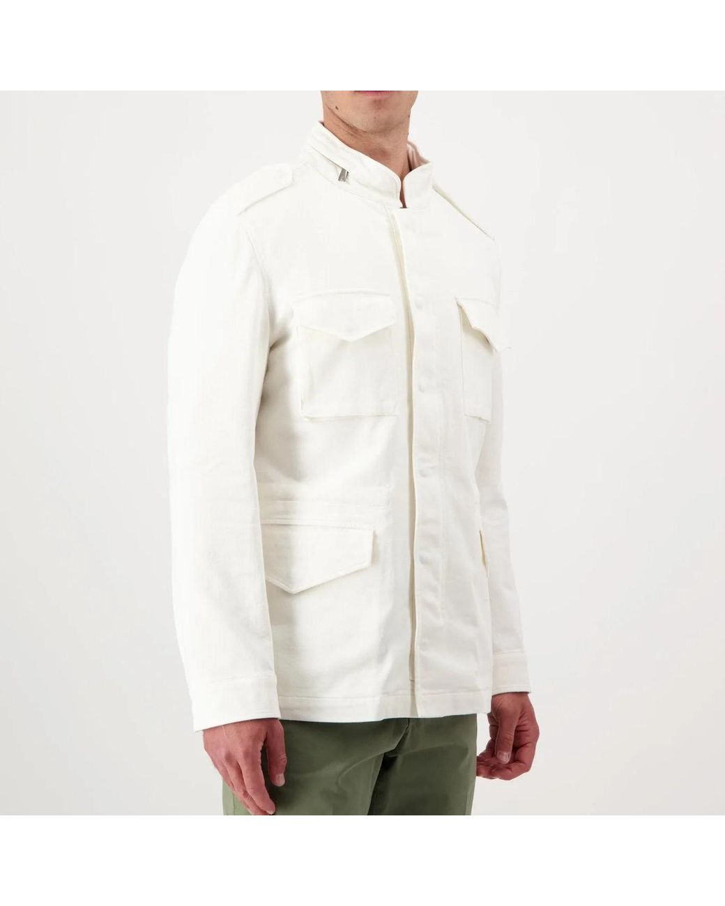 AUTORE White Cotton Field Jacket