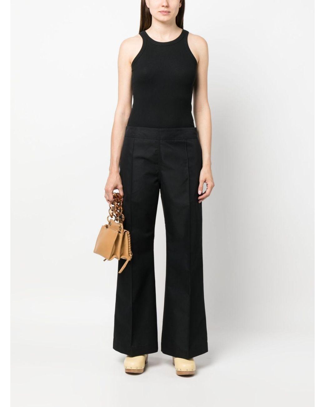 Studio Nicholson Black Low Rise Straight Leg