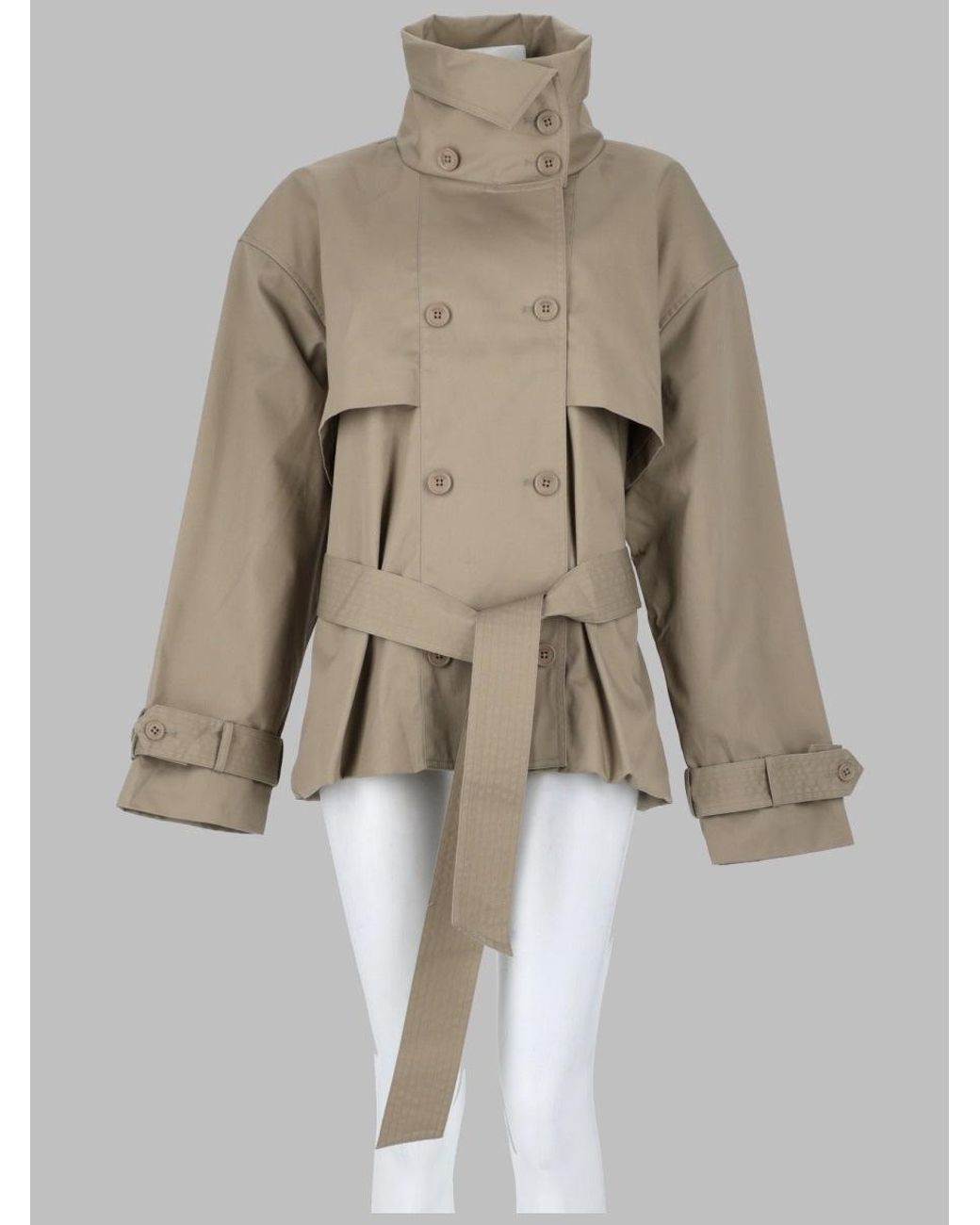 ROTATE BIRGER CHRISTENSEN Natural Chic Trench Coat For Fw26