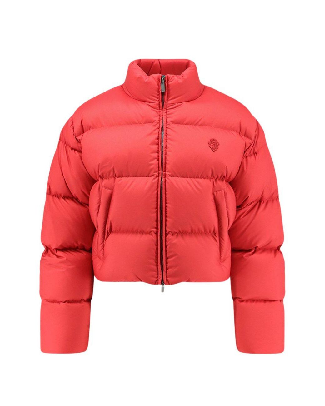 Gucci Red Cropped Down Jacket