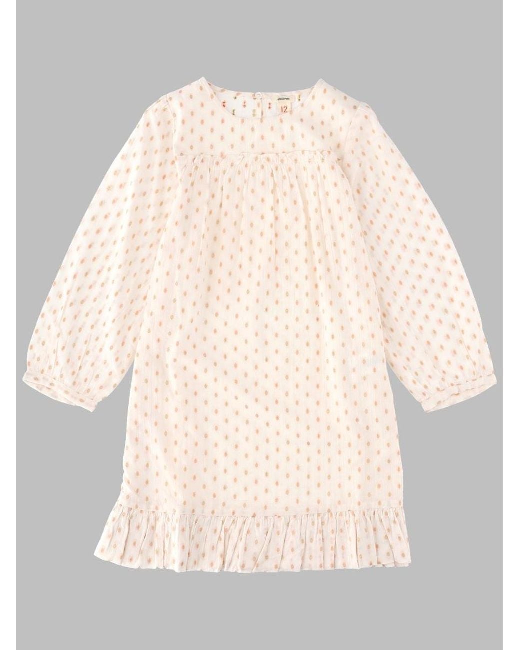 Bellerose Natural Girls 100% Cotton Mini Dress