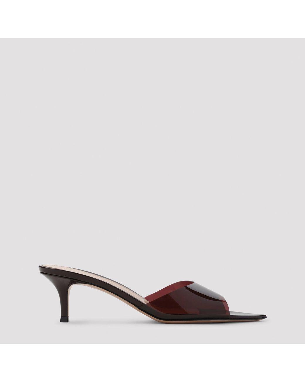 Gianvito Rossi Brown Elle 55 Mini Mules