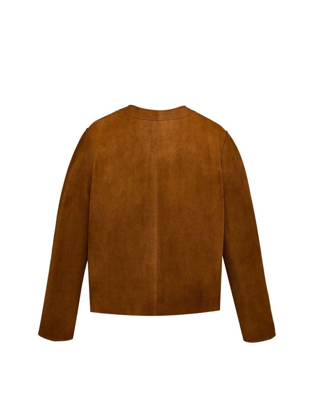 Saint Laurent Brown Suede Leather Jacket