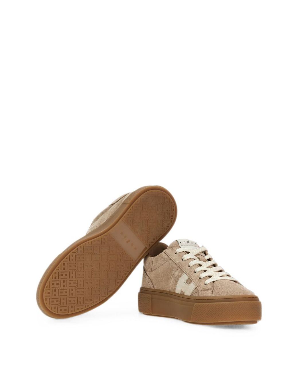 Hogan Brown H705 Leather Sneakers