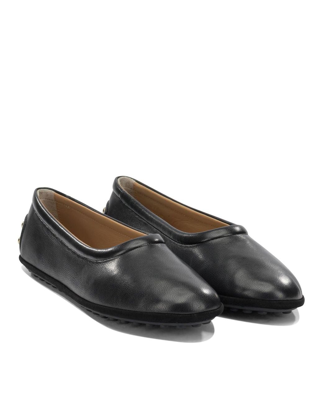 Tod's Black Ballerinas