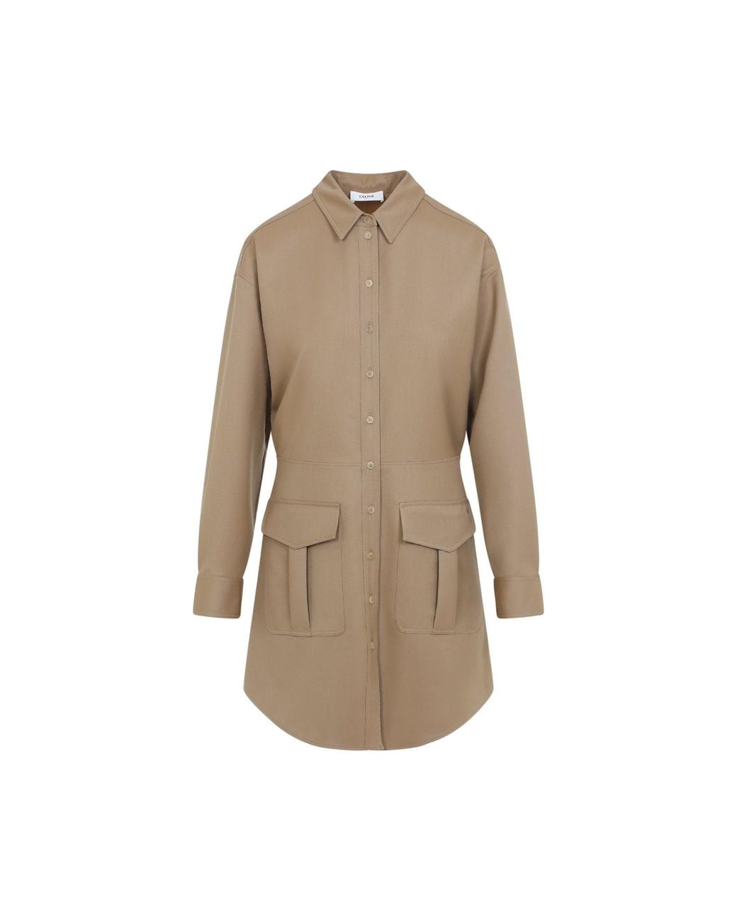 Céline Natural Wool Mini Dress