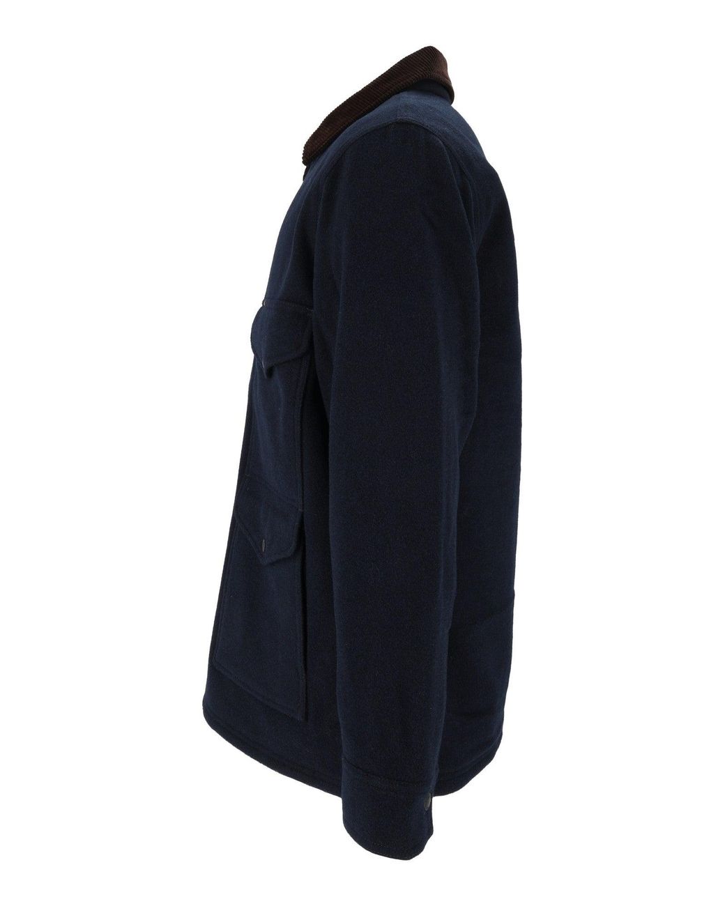 Filson Blue Corduroy-Collar Spokane Insulated Cruiser Jacket