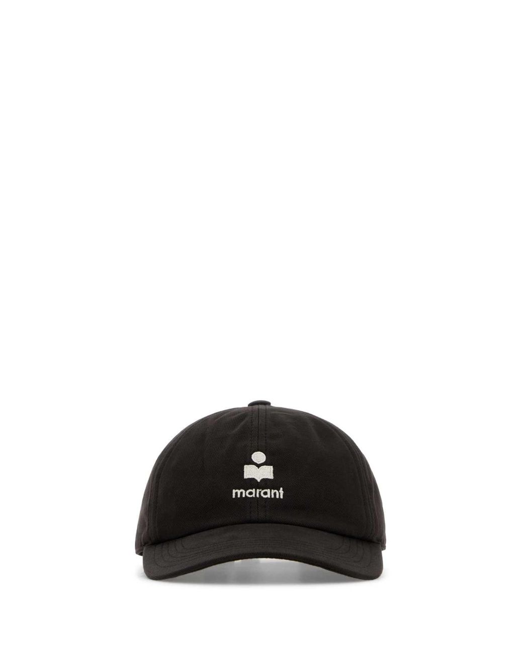 Isabel Marant Black Cotton Tomas Baseball Cap