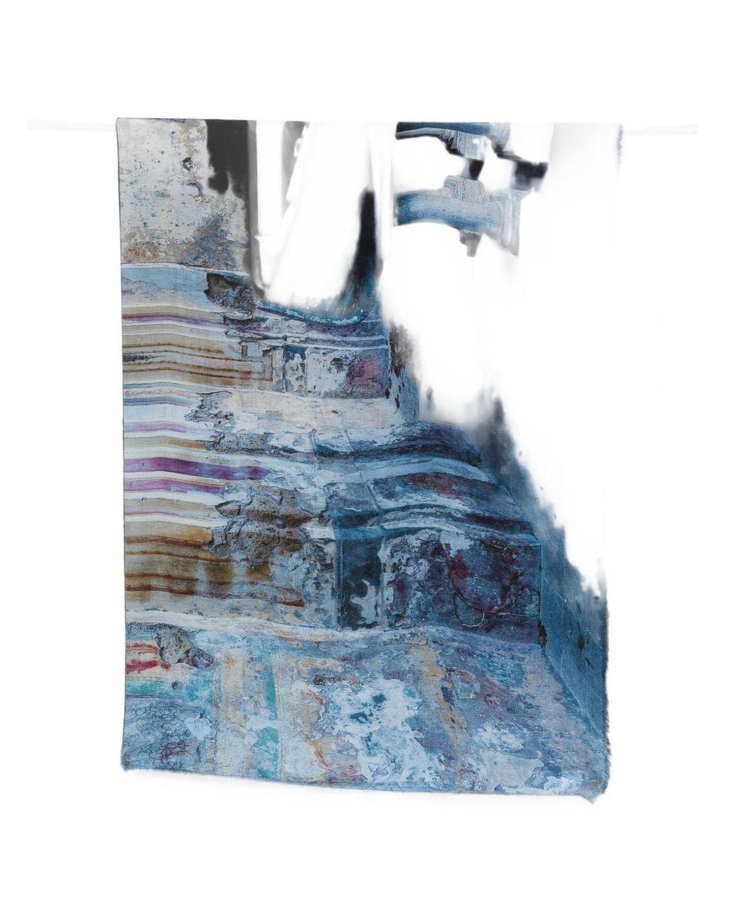 Faliero Sarti Blue Villa Porfidia Napoli Print Stole