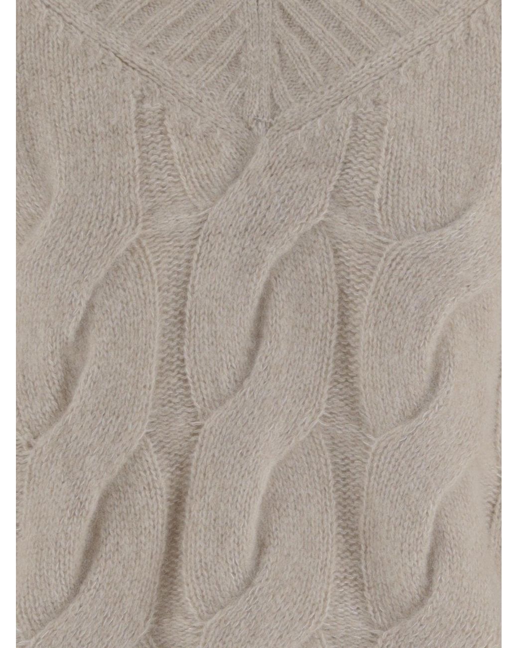 Allude Natural Cashmere And Silk Sweater