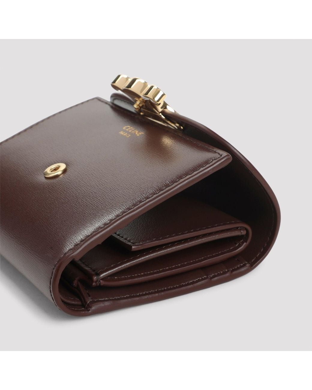 Céline Brown Small Flap Wallet