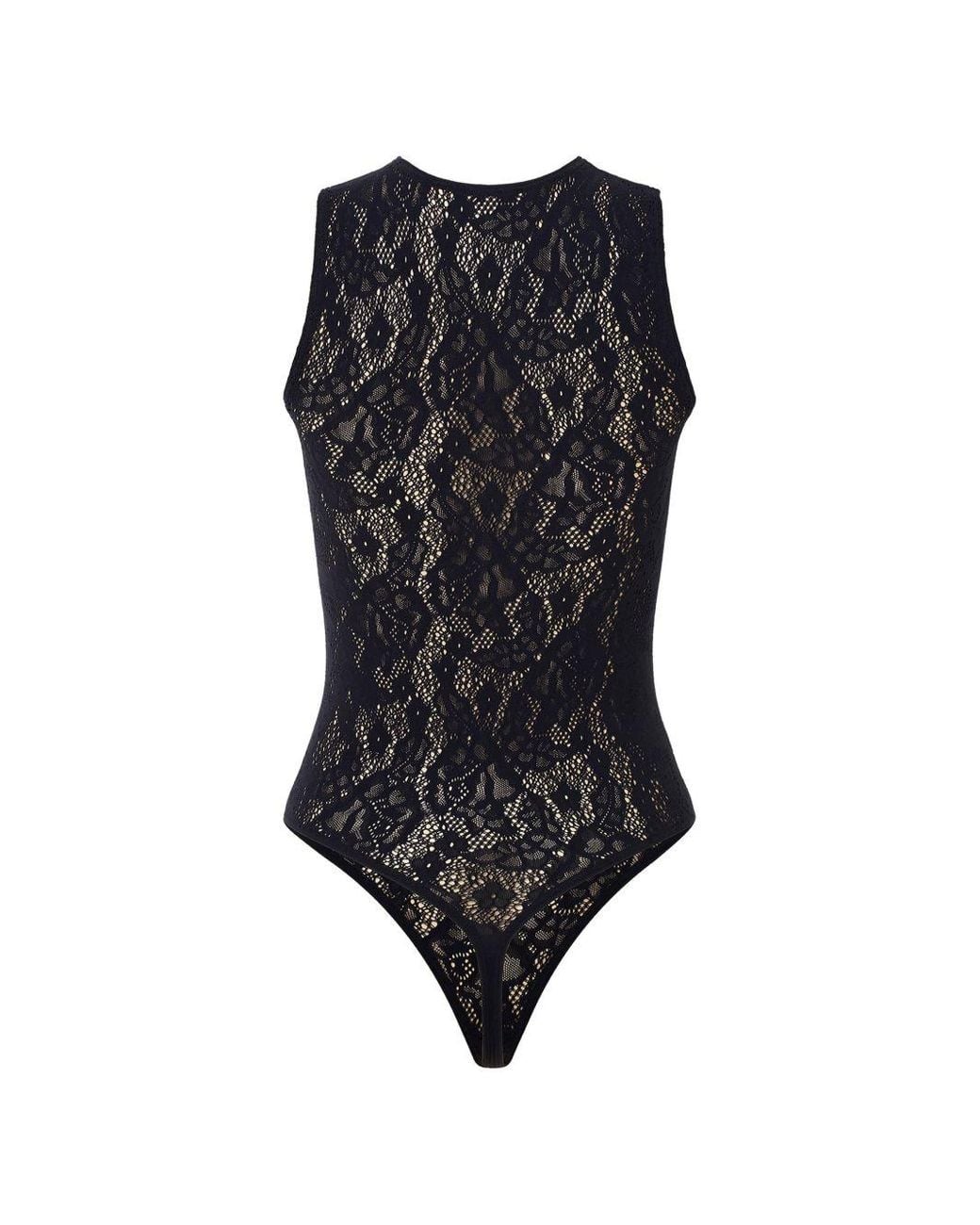 Wolford Black Infinite Rose Bodysuit