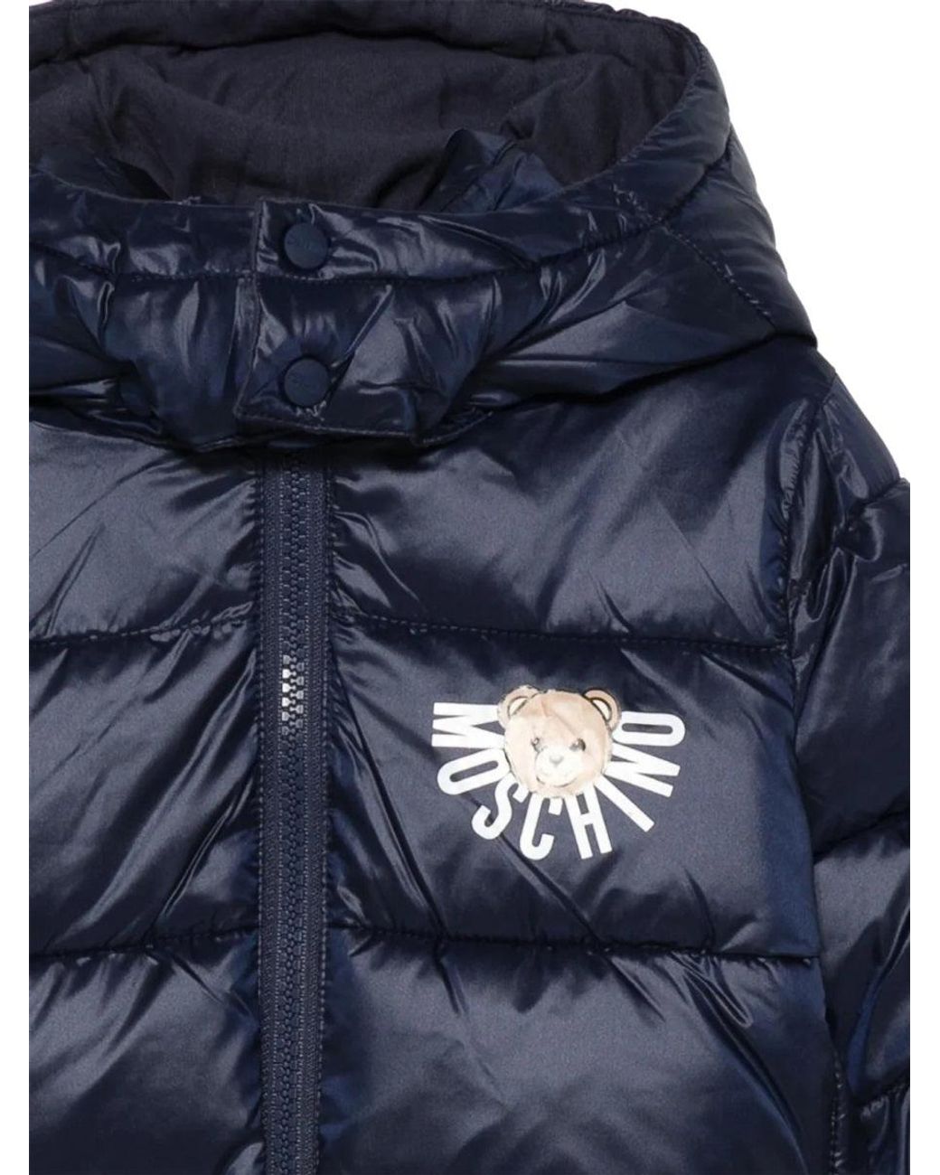 Moschino Blue Jacket With Logo