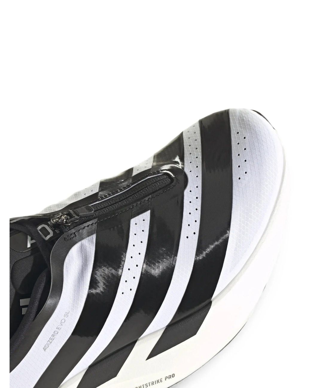 Adidas White Adizero Evo Sl Zip Shoes