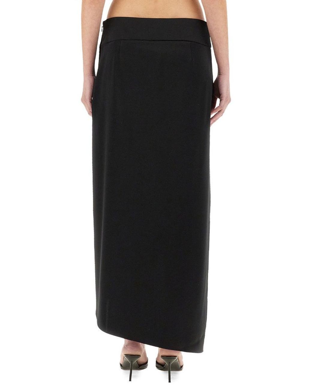 Courreges Black Courregès Infinity Heritage Satin Skirt