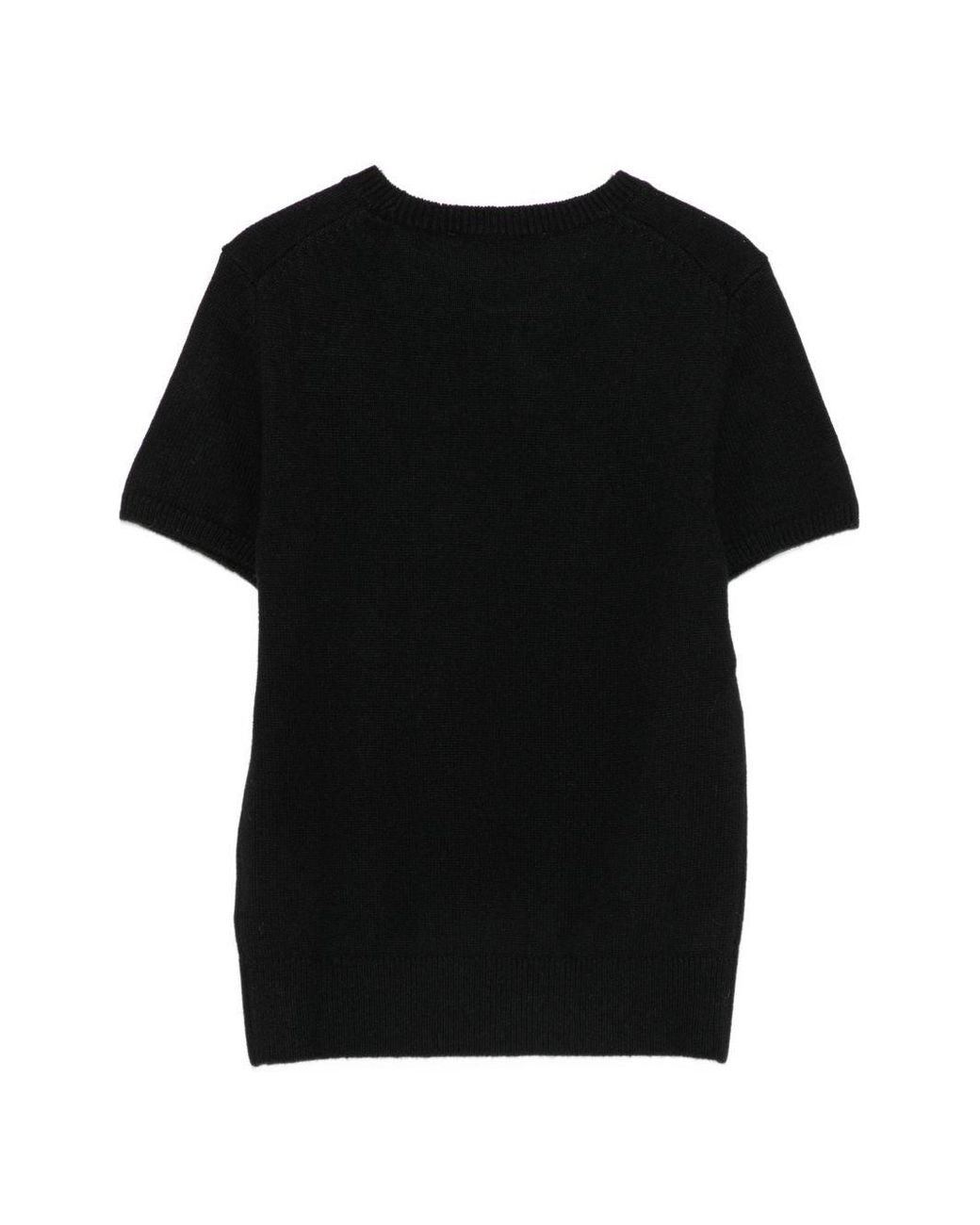 DUNST Black Wool Blend Crewneck Sweater