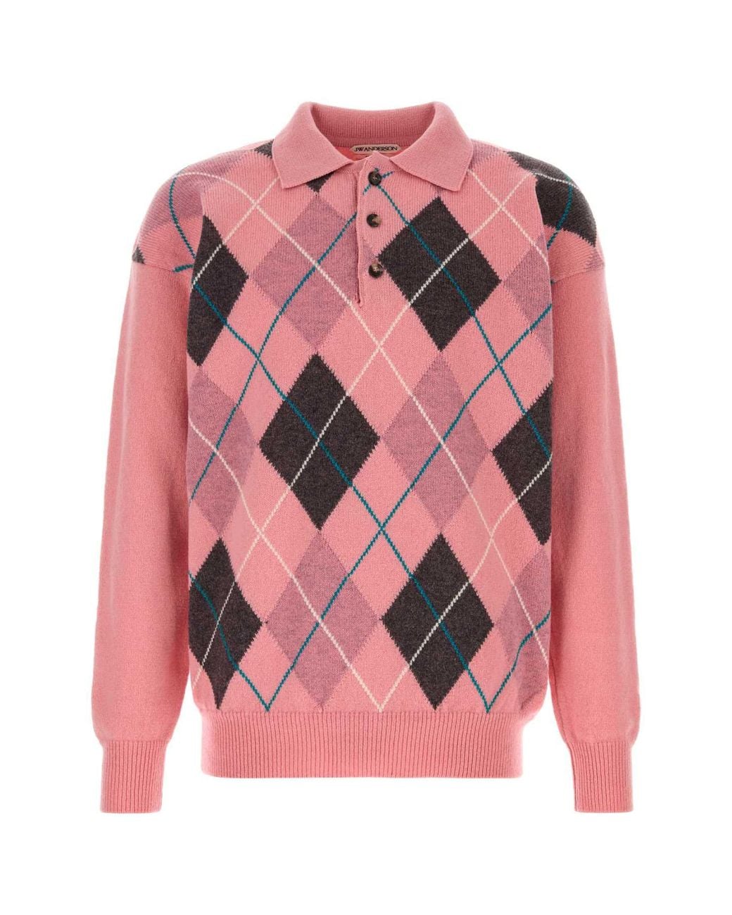 J.W. Anderson Pink Wool Polo Shirt