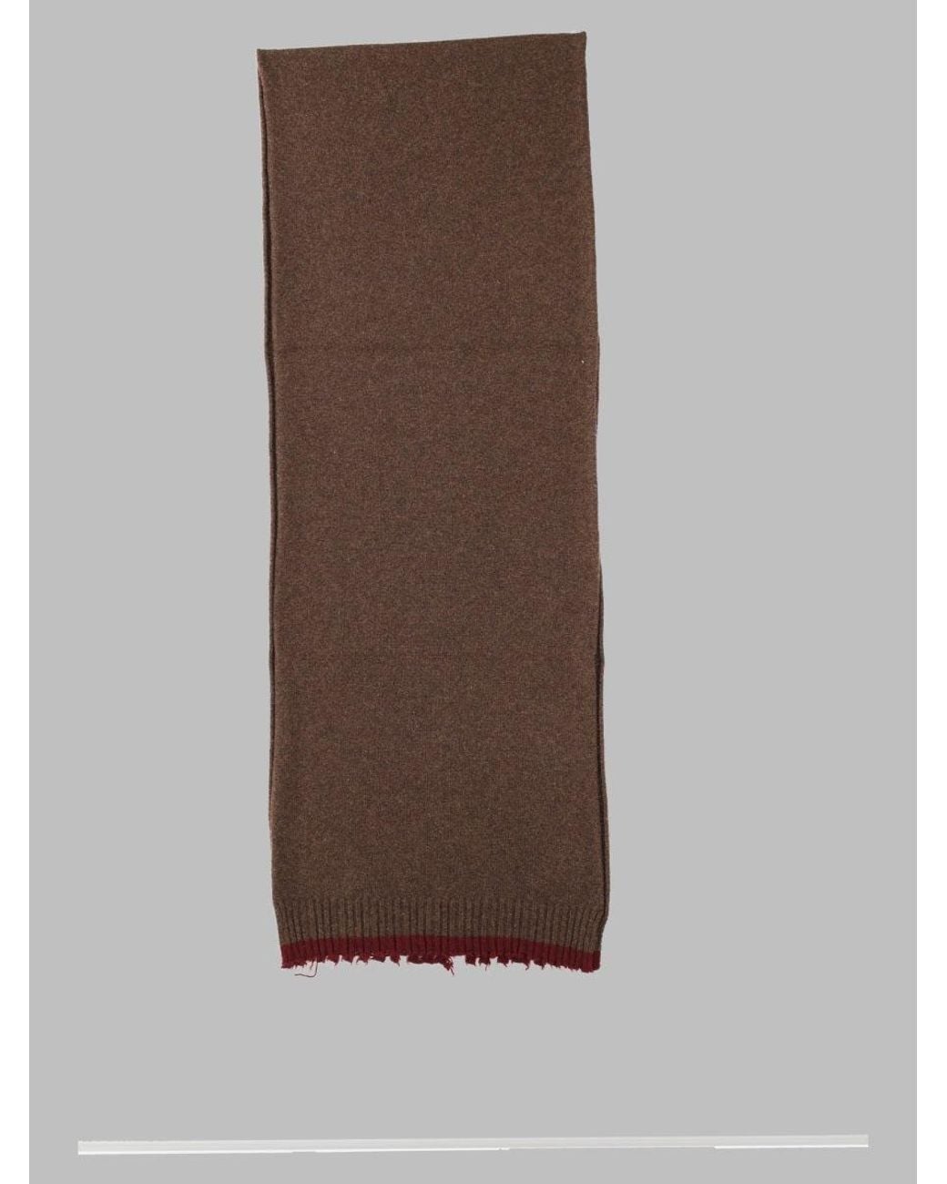 Uma Wang Brown 100% Cashmere Scarf